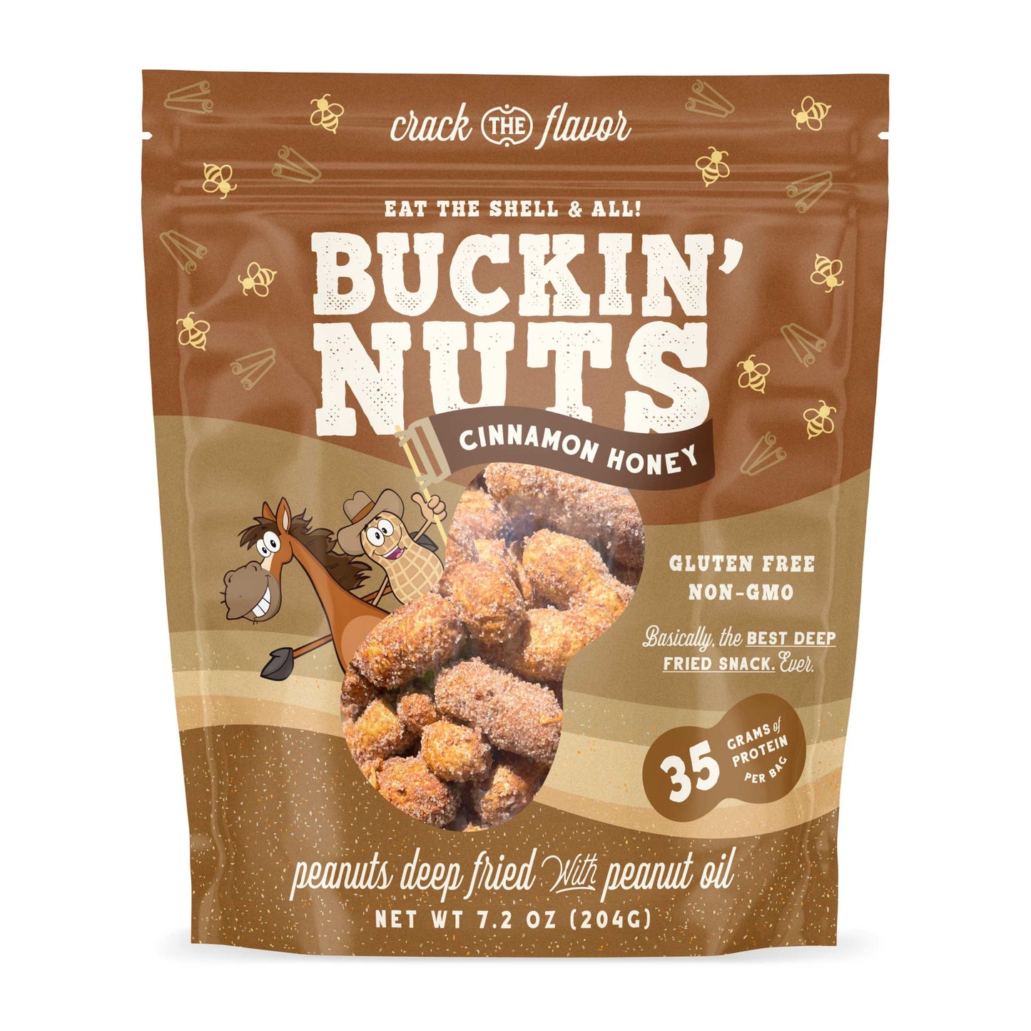 Cinnamon Honey Fried Peanuts