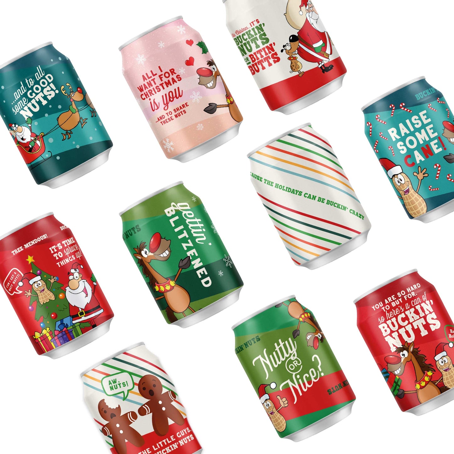 Holiday Fried Peanut Beer Cans - 4 Pack